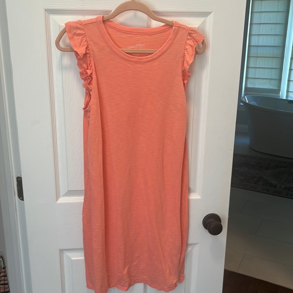Universal Thread Coral Ruffle Sleeve Dress